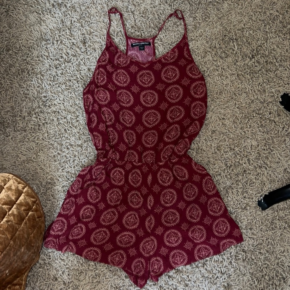 Brandy Melville Red Romper